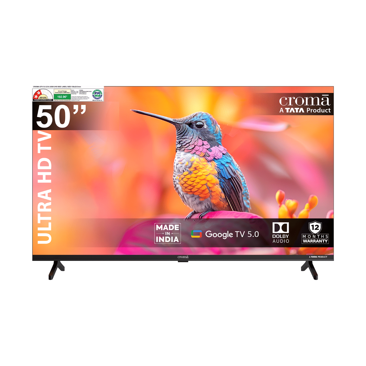 127cm (50 inch) 4K Ultra HD LED Smart Google TV 5.0 with Dolby Audio