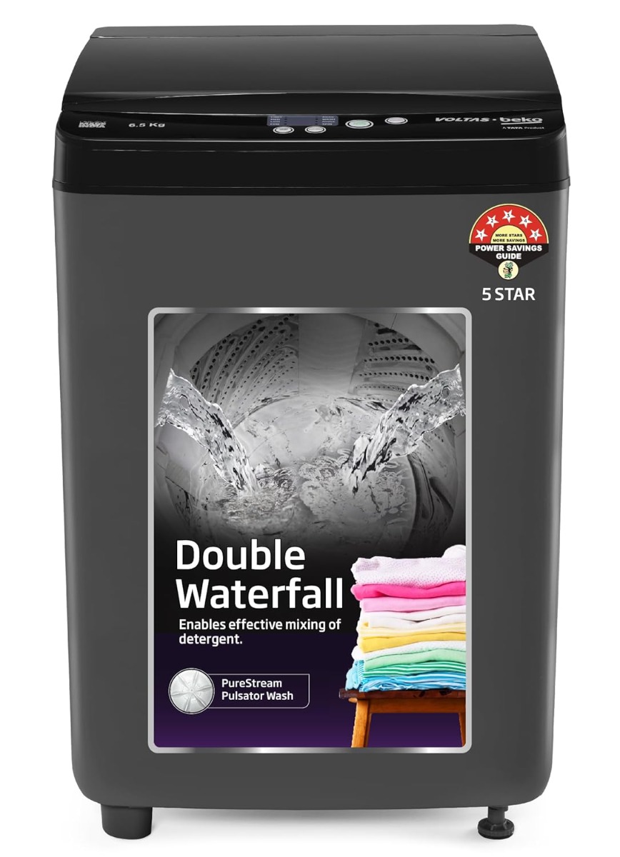 Fully-Automatic Top Loading Pulsator wash and Double waterfall technology Washing Machine